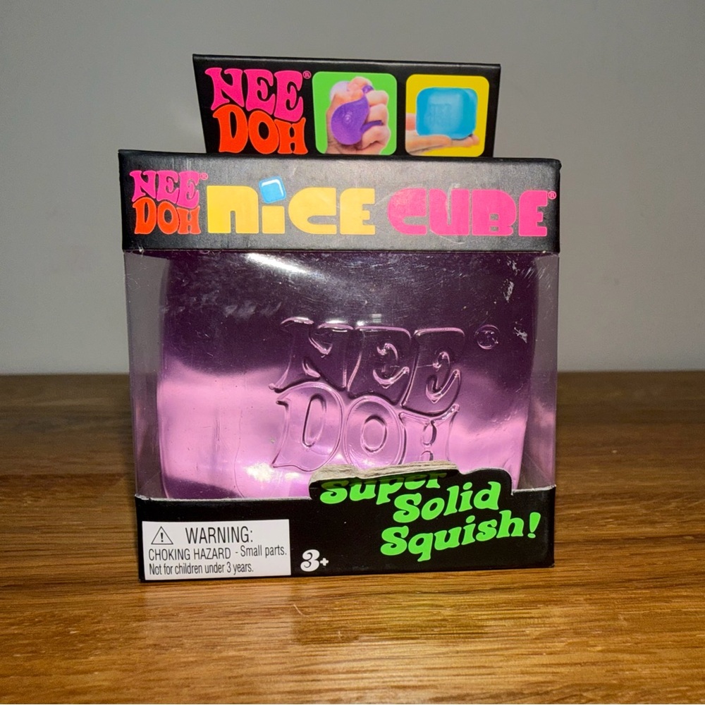 NeeDoh Nice Cube Purple Sugar Squishy